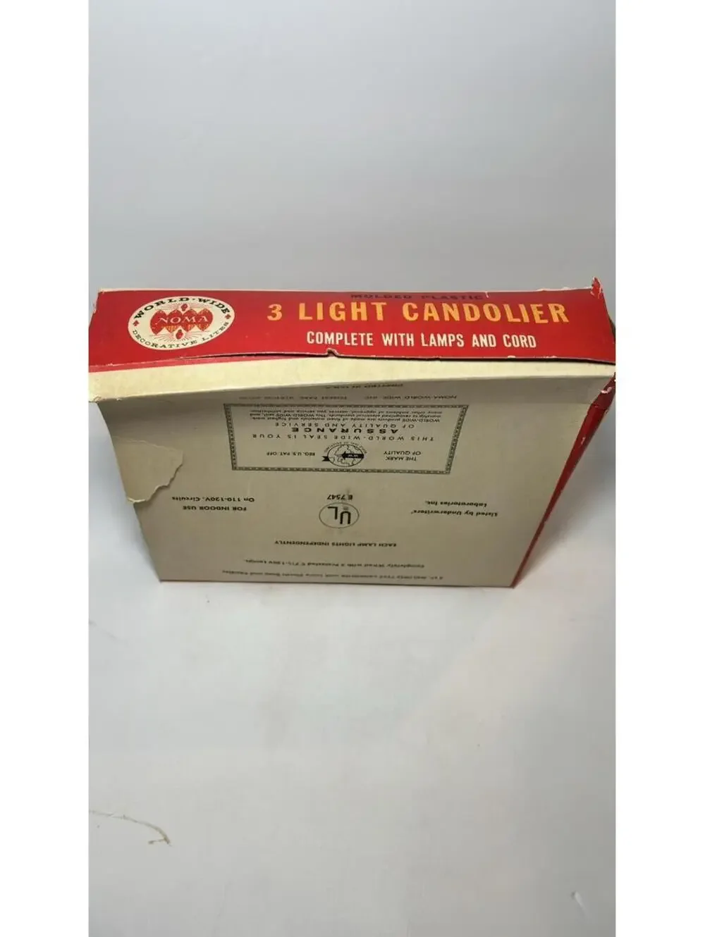 Vintage 50’s 3 Light Window Candles Tested And Works Pre Owned In Original Box